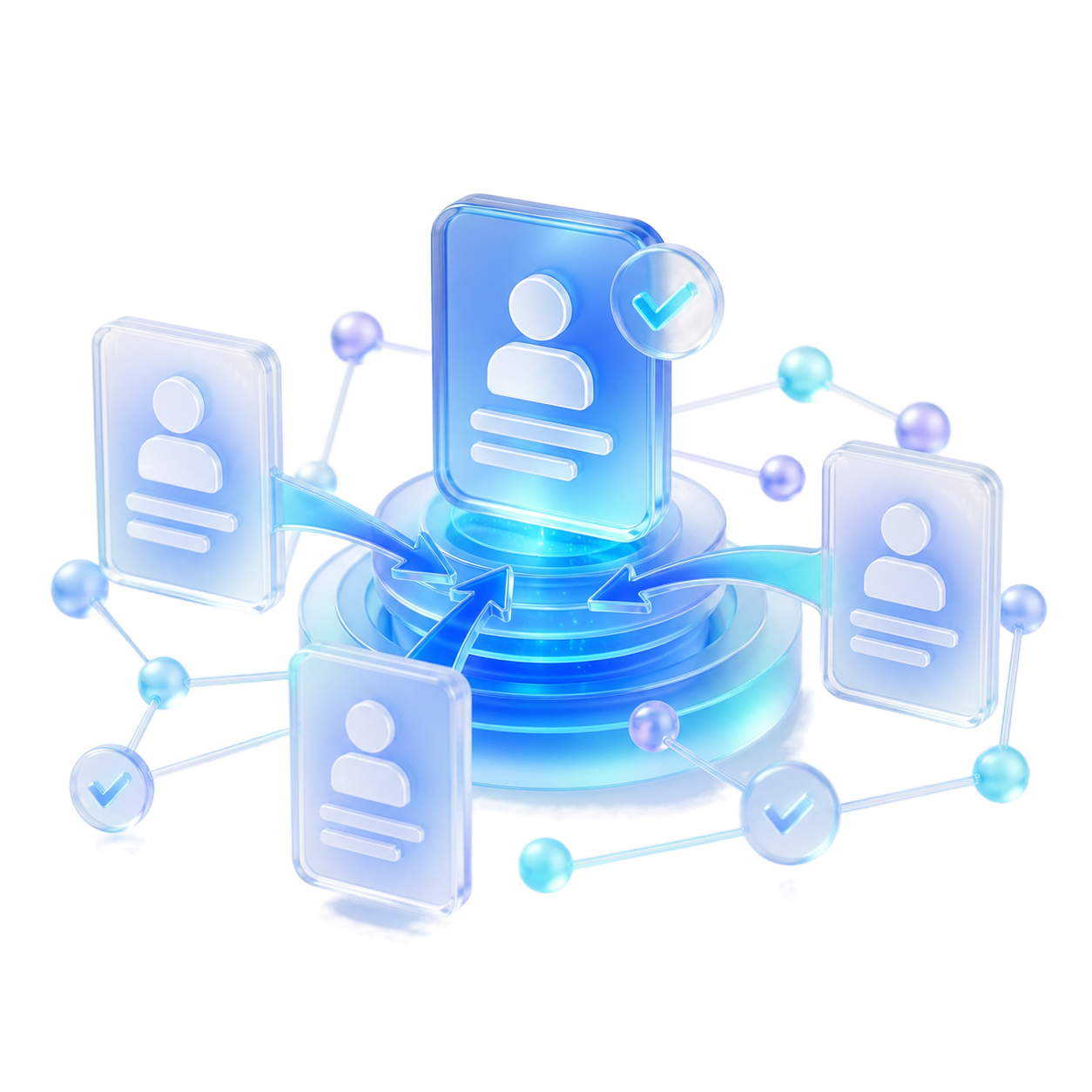 Layered data object representing clean CRM records