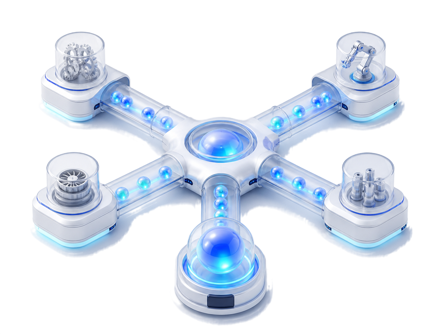 A 3D supplier-routing system connecting industrial categories to a manufacturing buyer profile
